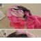 Gradient pink color Pretty Exquisite Long Silk Scarf