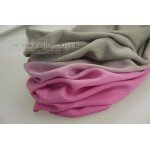 Gradual pink colour Exquisite Long Cashmere and Silk Scarf Shawl